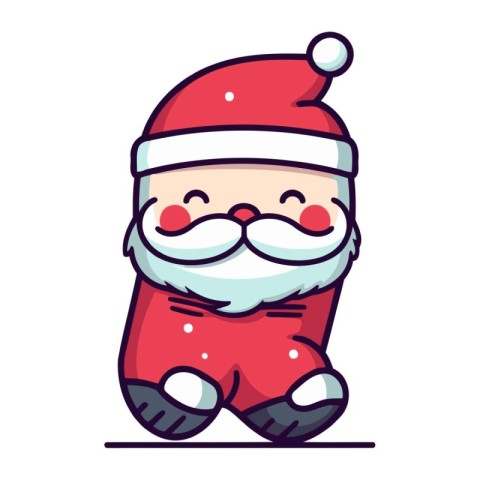 Santa Claus icon. Santa Claus vector illustration. Santa Claus v