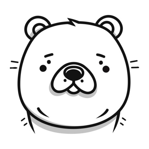 cute bear cartoon isolated icon design. vector illustration grap