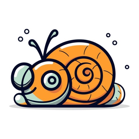 Snail icon. Cartoon illustration of snail vector icon for web de