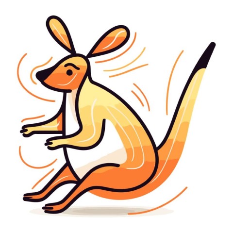 Kangaroo. kangaroo. kangaroo vector illustration