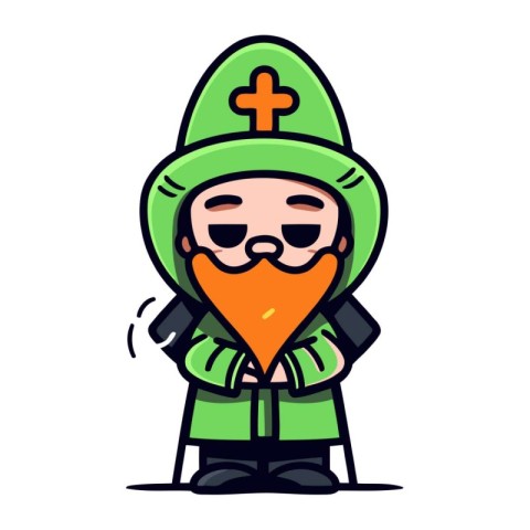 Cartoon Leprechaun or Leprechaun Vector Character