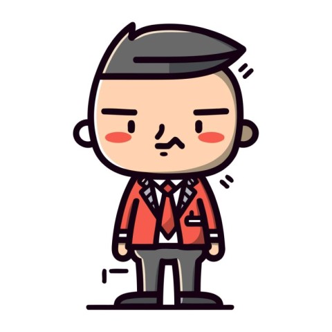 Character illustration design. Businessman male cartoon.eps10.ep