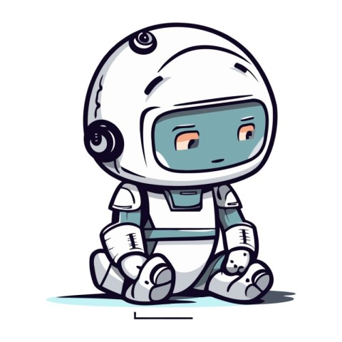 Astronaut cartoon. Cute vector illustration of a spaceman.