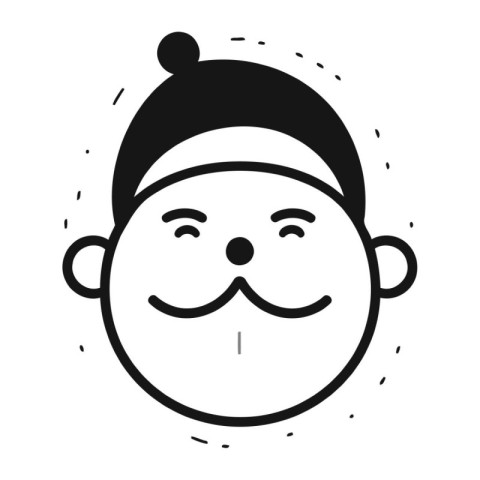 cute grandfather avatar character icon vector illustration desig