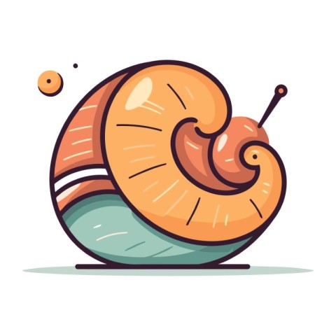 Snail icon. Cartoon illustration of snail vector icon for web de