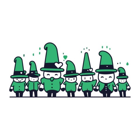 Leprechauns and St. Patricks Day vector illustration