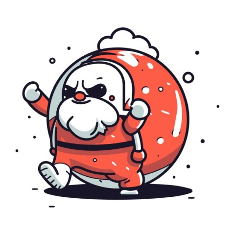 Santa Claus. vector illustration. Santa Claus in cartoon style.