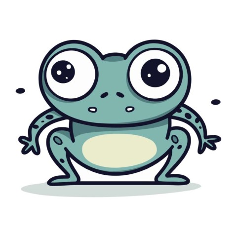 Frog cartoon design. Animal cute zoo life nature and fauna theme