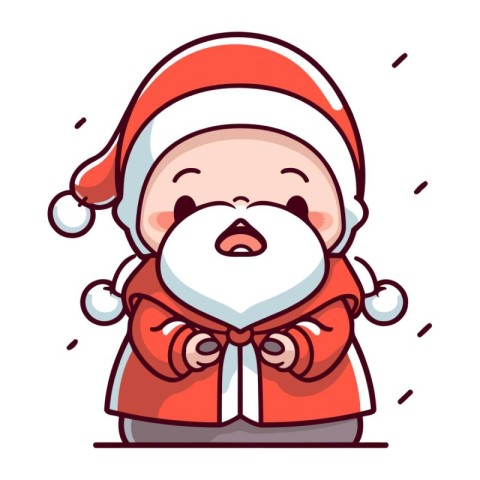 santa claus cartoon character vector design. christmas vector il