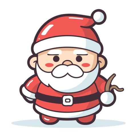 Santa Claus character design. Merry christmas and happy new year