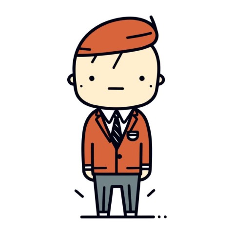 Character illustration design. Businessman. cartoon. vector. eps