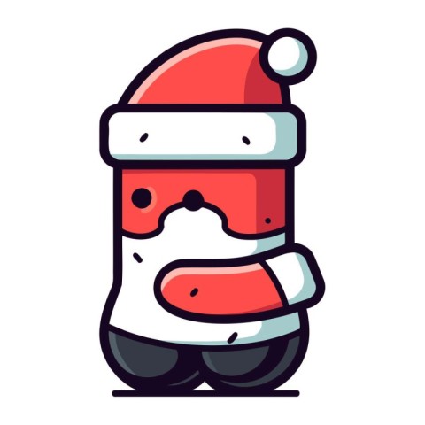 Santa Claus icon. Flat illustration of Santa Claus vector icon f