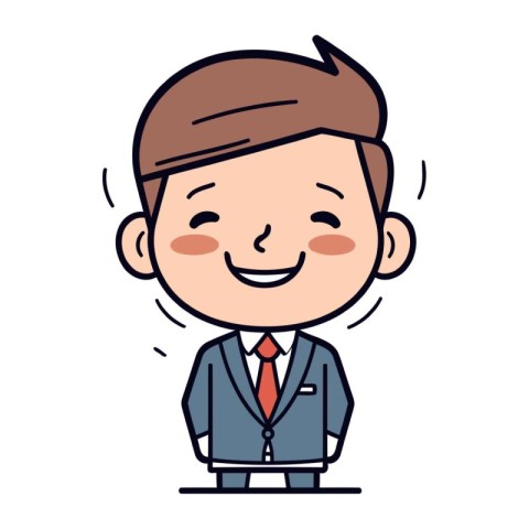 businessman character design. vector illustration eps10 graphic