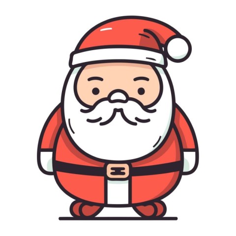 Santa claus icon. Cartoon Santa claus vector icon. Santa claus v