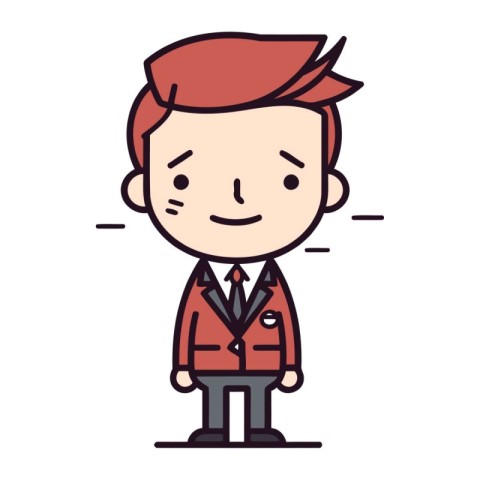 businessman character avatar isolated icon vector illustration d