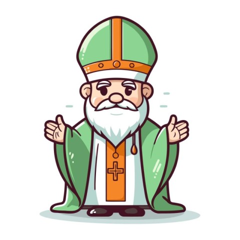 Leprechaun Mascot Character. Vector Illustration