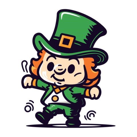 Leprechaun. St. Patricks Day. Vector illustration