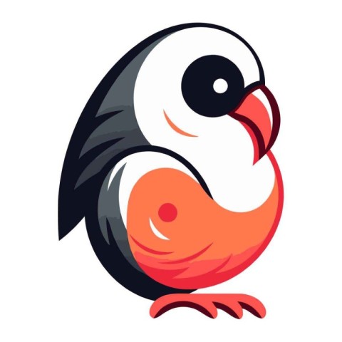 Bullfinch icon. Cartoon illustration of bullfinch vector icon fo