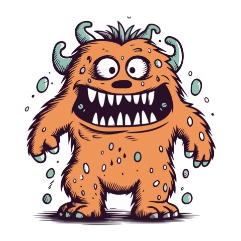 Cartoon monster. Vector illustration of a cartoon monster. Carto