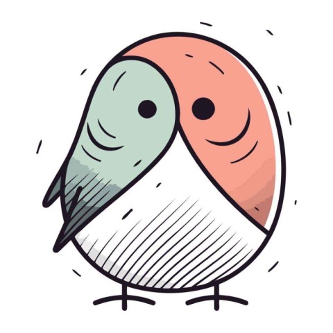 cute bird cartoon icon vector illustration design graphic design