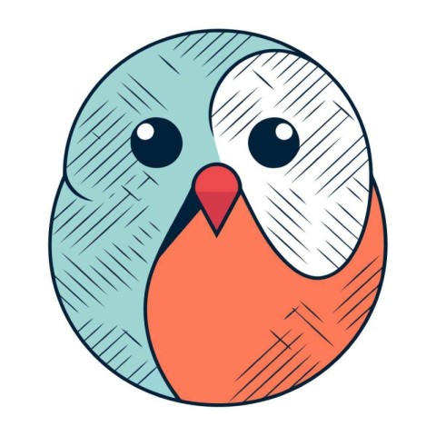 Cute cartoon penguin. Vector illustration of a cute bird.