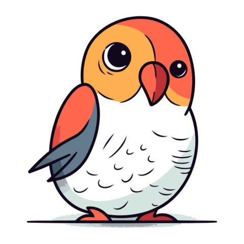 cute parrot cartoon vector illustration. cute parrot vector clip