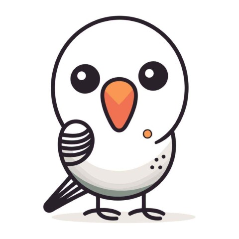 cute bird cartoon vector illustration design graphic flat style