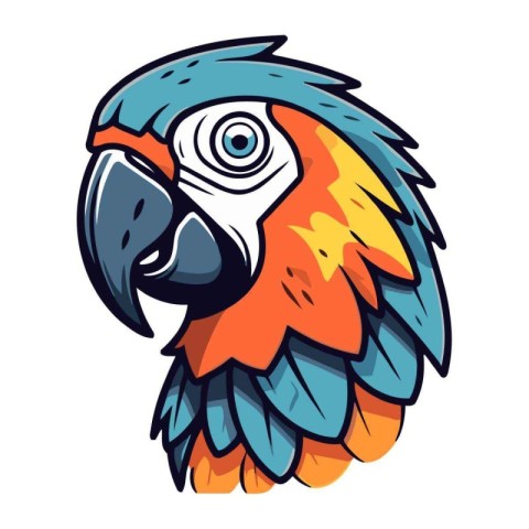 Parrot icon. Cartoon illustration of parrot vector icon for web