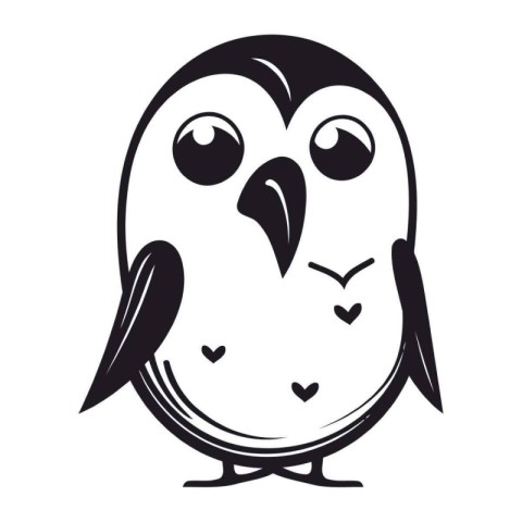 cute cartoon owl on a white background. vector illustration. eps