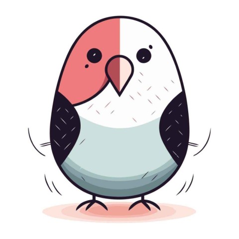 cute bird cartoon icon vector illustration design graphic vector