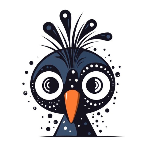 Penguin. Cute cartoon penguin. Vector illustration.