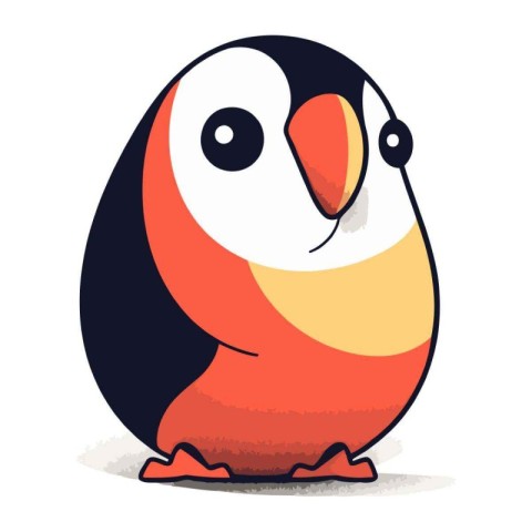 Cartoon penguin. Vector illustration of a cartoon penguin.