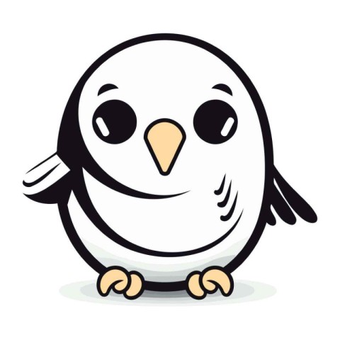 Cute penguin cartoon design. vector illustration eps 10.