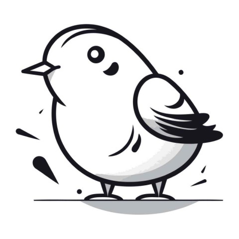 cute bird cartoon isolated icon design. vector illustration eps1