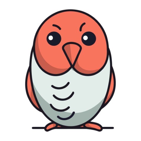 cute little bird cartoon vector illustration graphic design vect