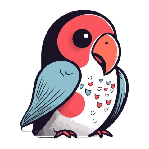 Parrot icon. Cartoon illustration of parrot vector icon for web