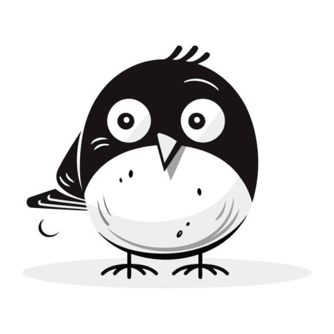 Cute bird cartoon icon. Animal cute and creature theme. Isolated