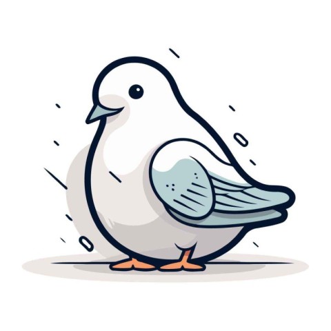 Pigeon doodle icon. Cartoon illustration of pigeon doodle icon f