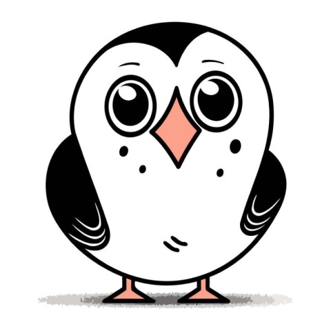 cute owl cartoon on white background. vector illustration. eps