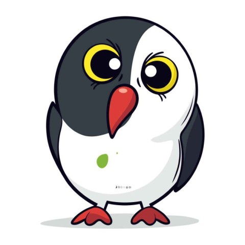 Penguin. Cute cartoon penguin. Vector illustration.