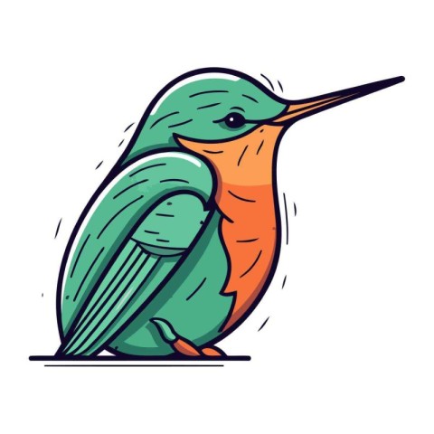 Hummingbird icon. Cartoon illustration of Hummingbird icon for w