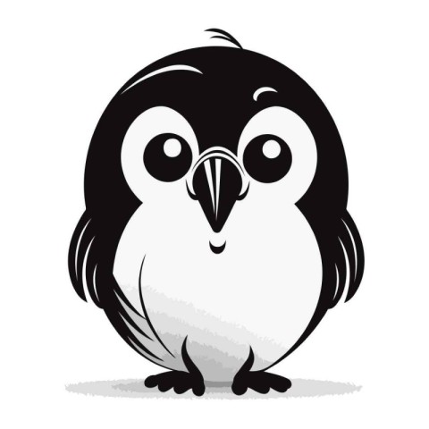 Cute penguin icon. Cartoon of cute penguin vector icon for web d