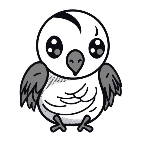 cute owl cartoon isolated vector illustration graphic design in