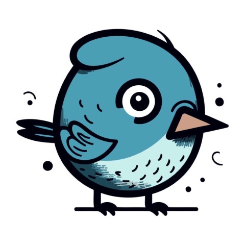 cute bird cartoon icon vector illustration design graphic vector