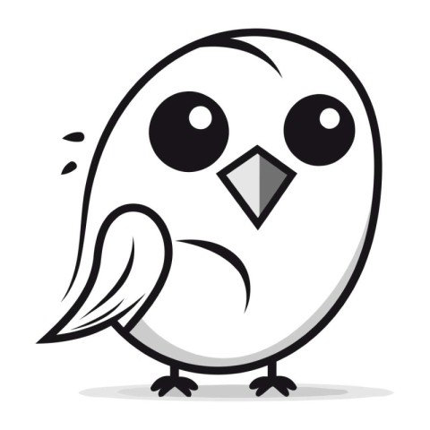 cute bird cartoon isolated icon design. vector illustration grap