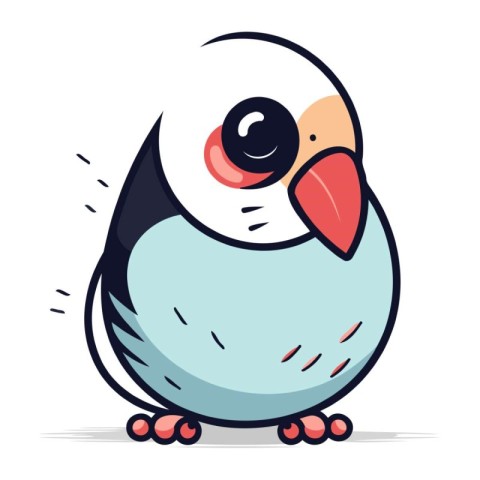 Penguin. Cute cartoon penguin. Vector illustration.