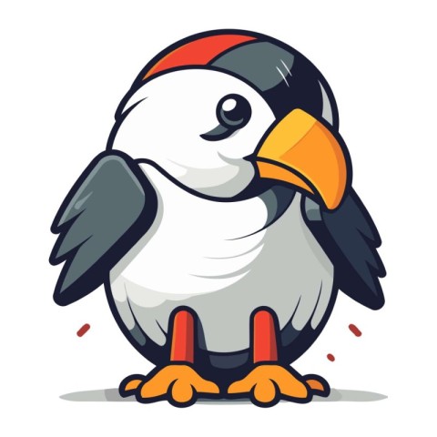 Penguin Cartoon Mascot Character Vector Illustration EPS10