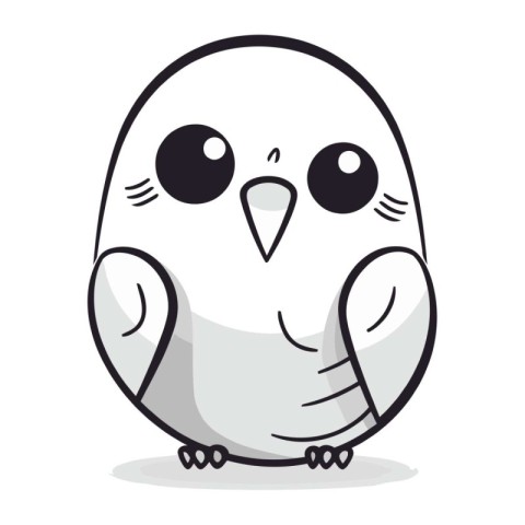 cute bird cartoon isolated icon design. vector illustration eps1