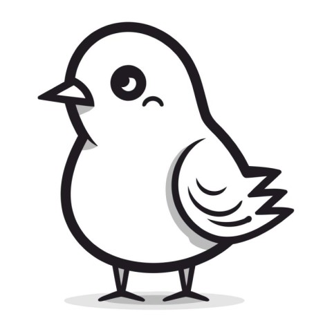 cute bird design. vector illustration eps10 graphic element