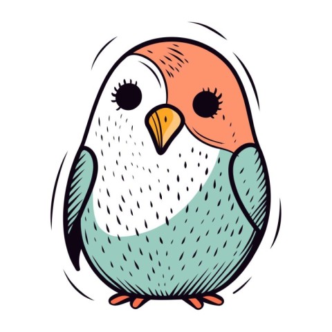 cute bird cartoon icon vector illustration design graphic vector